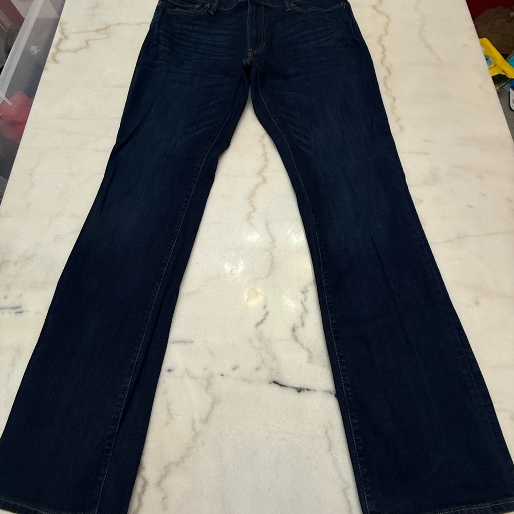 Abercrombie & Fitch Dark Blue Stretch Jeans Size 34x34 - Picture 2 of 6